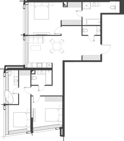 123,1 м², 3-комнатная квартира 90 430 248 ₽ - изображение 23