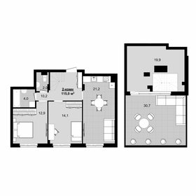 Квартира 94,2 м², 2-комнатная - изображение 1