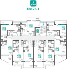 44,9 м², 1-комнатные апартаменты 6 824 800 ₽ - изображение 17
