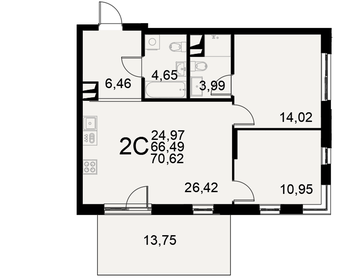 140 м², 2-комнатная квартира 12 000 000 ₽ - изображение 64