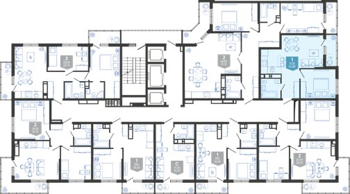 43,2 м², 1-комнатная квартира 10 300 000 ₽ - изображение 54