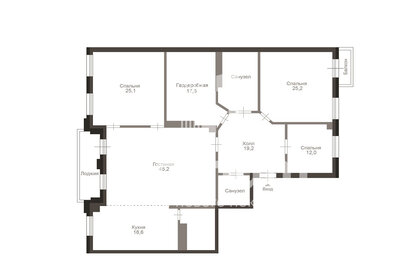 Квартира 185 м², 4-комнатная - изображение 1