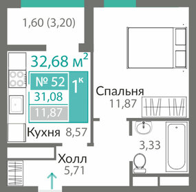 30,1 м², 1-комнатная квартира 4 755 000 ₽ - изображение 27