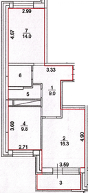 63,1 м², 2-комнатная квартира 7 700 000 ₽ - изображение 74