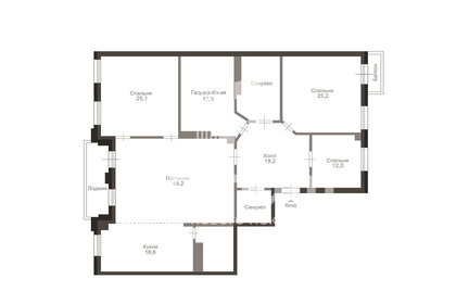 Квартира 185 м², 4-комнатная - изображение 2