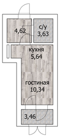 Квартира 25,5 м², студия - изображение 1