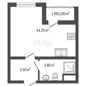 Квартира 22,2 м², студия - изображение 2