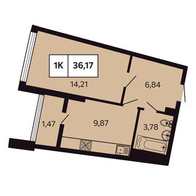 41,4 м², 1-комнатная квартира 9 850 000 ₽ - изображение 85