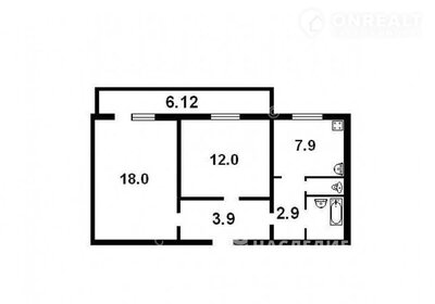 54,1 м², 2-комнатная квартира 4 900 000 ₽ - изображение 78