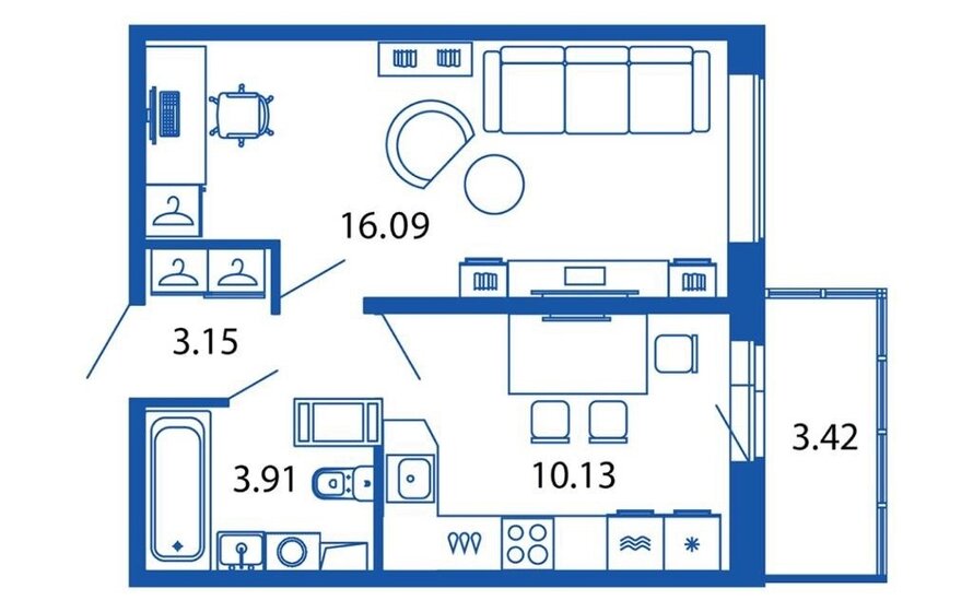 36,7 м², 1-комнатная квартира 5 250 000 ₽ - изображение 1