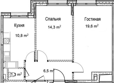 Квартира 58,8 м², 2-комнатная - изображение 1