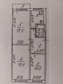 61 м², 3-комнатная квартира 6 300 000 ₽ - изображение 84