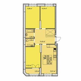 83,2 м², 3-комнатная квартира 13 130 000 ₽ - изображение 65