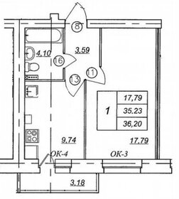 Квартира 36,2 м², 1-комнатная - изображение 1