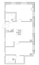 Квартира 65,1 м², 2-комнатные - изображение 1