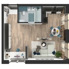 Квартира 40,9 м², студия - изображение 4