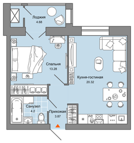 54 м², 2-комнатная квартира 4 299 000 ₽ - изображение 115