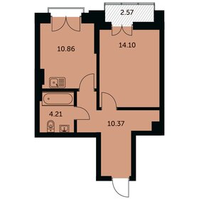 55,9 м², 1-комнатная квартира 10 270 000 ₽ - изображение 98