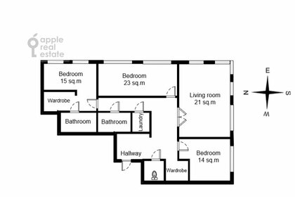 Квартира 137 м², 3-комнатная - изображение 1