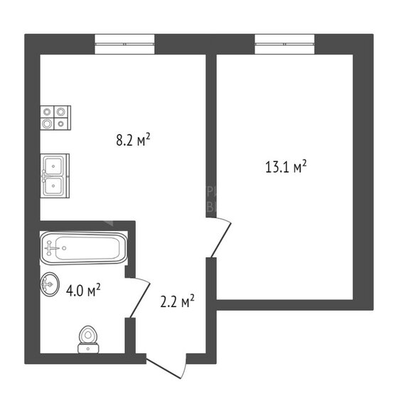 30 м², квартира-студия 4 180 000 ₽ - изображение 1