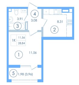 28,8 м², 1-комнатная квартира 8 219 400 ₽ - изображение 29