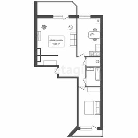 Квартира 93,1 м², 3-комнатная - изображение 3