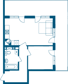 Квартира 75,4 м², 2-комнатные - изображение 1