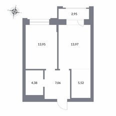 Квартира 44,9 м², 2-комнатная - изображение 2