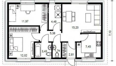 50 м² дом, 6 соток участок 2 390 000 ₽ - изображение 45