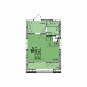 19,7 м², квартира-студия 2 250 000 ₽ - изображение 79