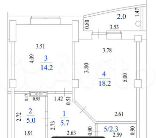 Квартира 47,4 м², 1-комнатная - изображение 1