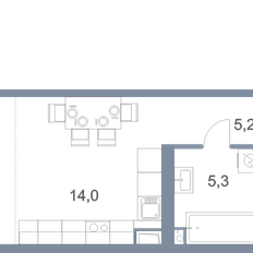 Квартира 51,9 м², 1-комнатная - изображение 2