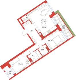 5,5 м², юридический адрес 4 500 ₽ в месяц - изображение 32