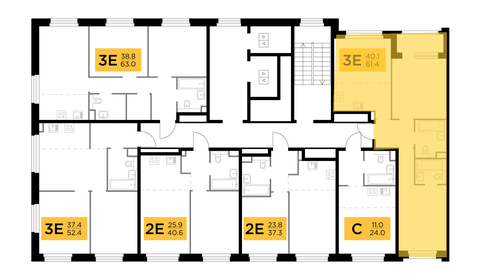 69,6 м², 3-комнатная квартира 12 490 000 ₽ - изображение 99