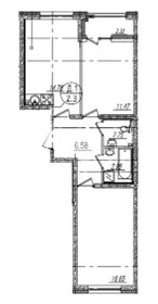 Квартира 57 м², 2-комнатная - изображение 1