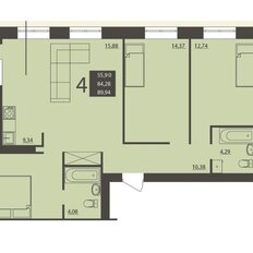 Квартира 89 м², 4-комнатная - изображение 5