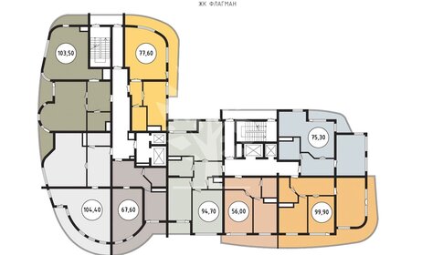 76 м², 2-комнатная квартира 25 000 000 ₽ - изображение 78