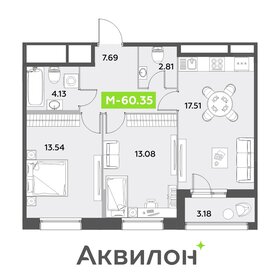 54 м², 2-комнатная квартира 12 600 000 ₽ - изображение 63