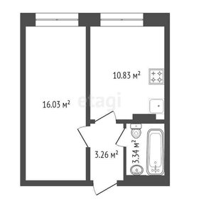 Квартира 33,5 м², 1-комнатная - изображение 2