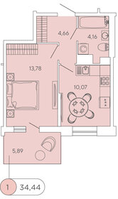 33,2 м², 1-комнатная квартира 6 450 000 ₽ - изображение 85