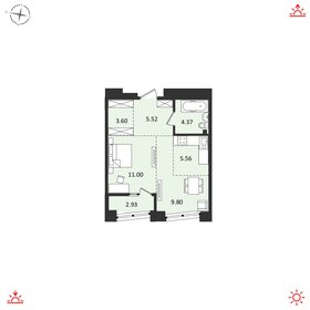 42,8 м², 2-комнатная квартира 7 431 000 ₽ - изображение 13