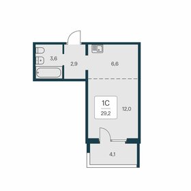 29,3 м², квартира-студия 3 800 000 ₽ - изображение 61