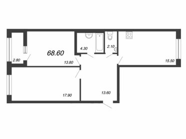 64,3 м², 2-комнатная квартира 17 987 838 ₽ - изображение 66