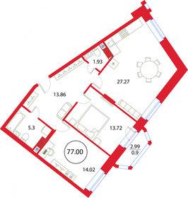 85 м², 3-комнатная квартира 18 000 000 ₽ - изображение 153