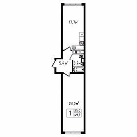 46,2 м², 1-комнатная квартира 6 261 455 ₽ - изображение 21