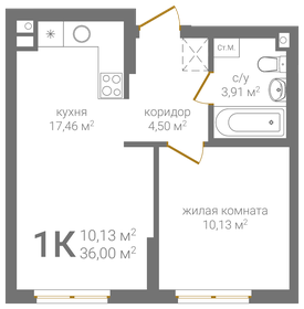 34,6 м², 1-комнатная квартира 7 150 000 ₽ - изображение 53