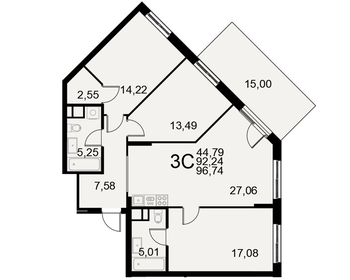 162,4 м², 3-комнатная квартира 24 360 000 ₽ - изображение 23