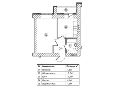 37,8 м², 1-комнатная квартира 4 725 000 ₽ - изображение 10