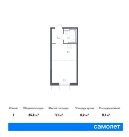 Квартира 24,7 м², студия - изображение 1