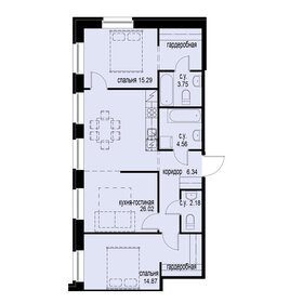 78,1 м², 3-комнатная квартира 15 490 000 ₽ - изображение 123